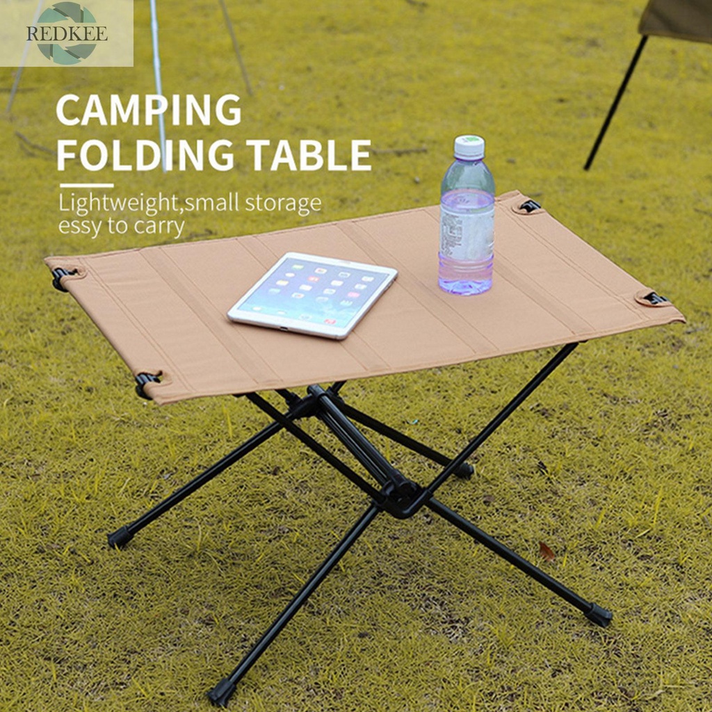 Barbecue Outdoor Portable Folding Camping Table Beach Picnic Aluminum Table Aluminum Alloy Folding Table Suitable for Outdoor Camping Fishing 