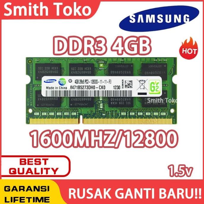 Ram Laptop/ Ram laptop samsung SODIMM 4GB DDR3 DDR3-1600 4G sodim | RAM LAPTOP