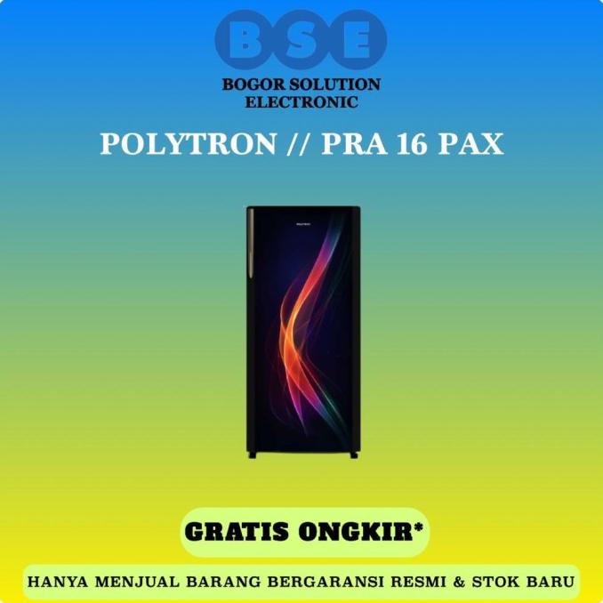 Kulkas 1 Pintu Polytron PRA16PAX 160 liter PRA 16 PAX Polytron PRA16