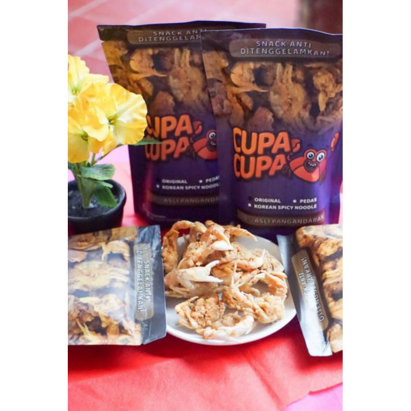 Kepiting krispy/ crab crispy cupa cupa cemilan asli Pangandaran