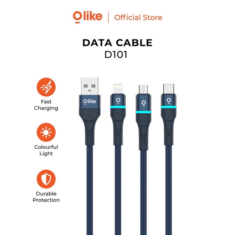 OLIKE D101C TYPE C LED COLORFUL BREATHING LED TYPE-C D101C