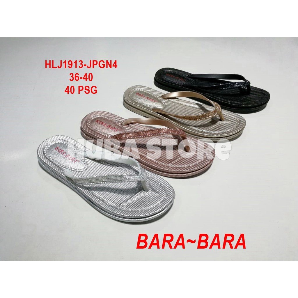 SENDAL WANITA JEPIT KARET BARABARA SANDAL CEWEK JELLY IMPORT 1913-JPGN