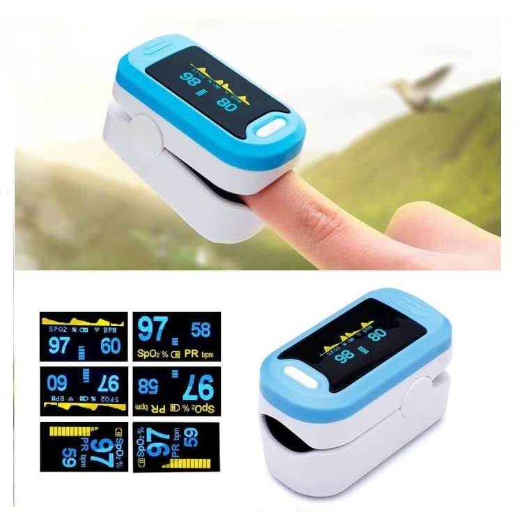 Oxymeter Pulse Fingertip Oximeter Alat Pengukur Detak Jantung Oksigen/ Cek Kadar Oksigen Darah SpO2 / Pulse Oximeter Oxymeter SpO2 Alat Pengukur Detak Jantung Nadi Kadar Oksigen Oxygen Finger Digital