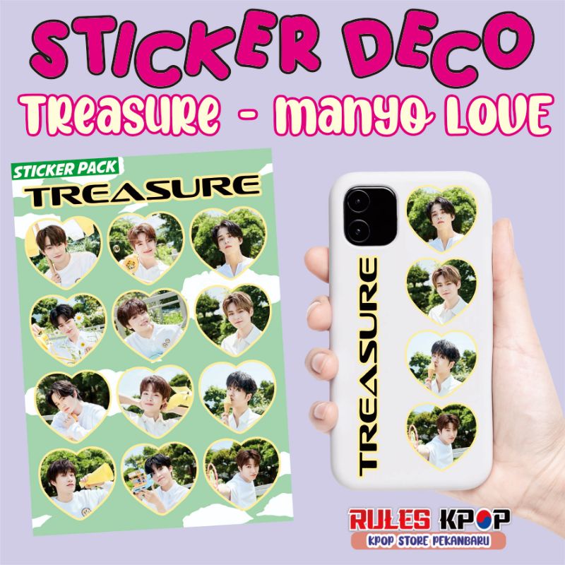 (bisa COD) STICKER DECO TREASURE STICKER PACK TREASURE STICKER YG TREASURE STICKER YG ENT STICKER TR