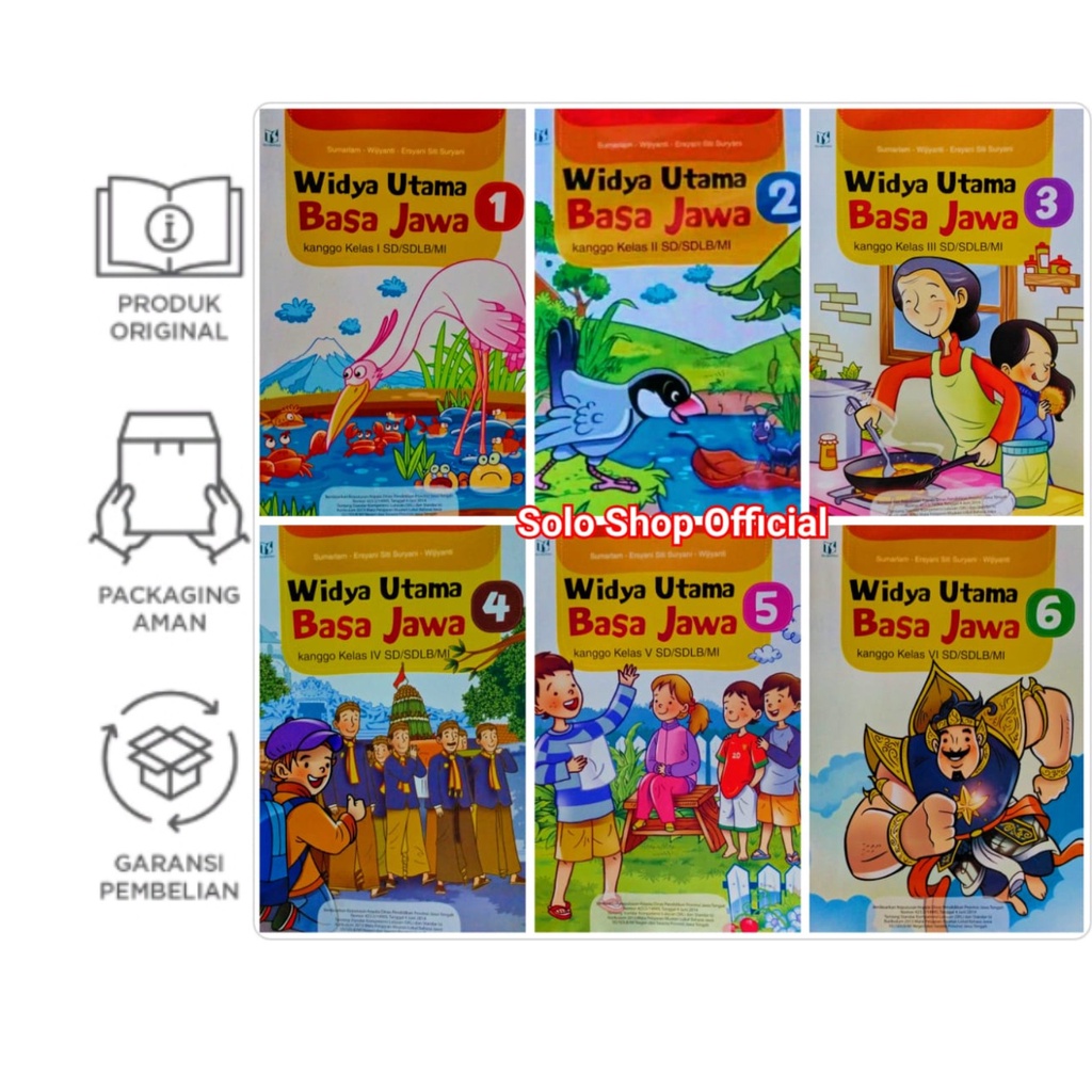 FREE BUBBLE WRAP Buku Widya Utama Basa Jawa Kanggo SD SDLB MI Kelas I II III IV V VI 1 2 3 4 5 6 Sum