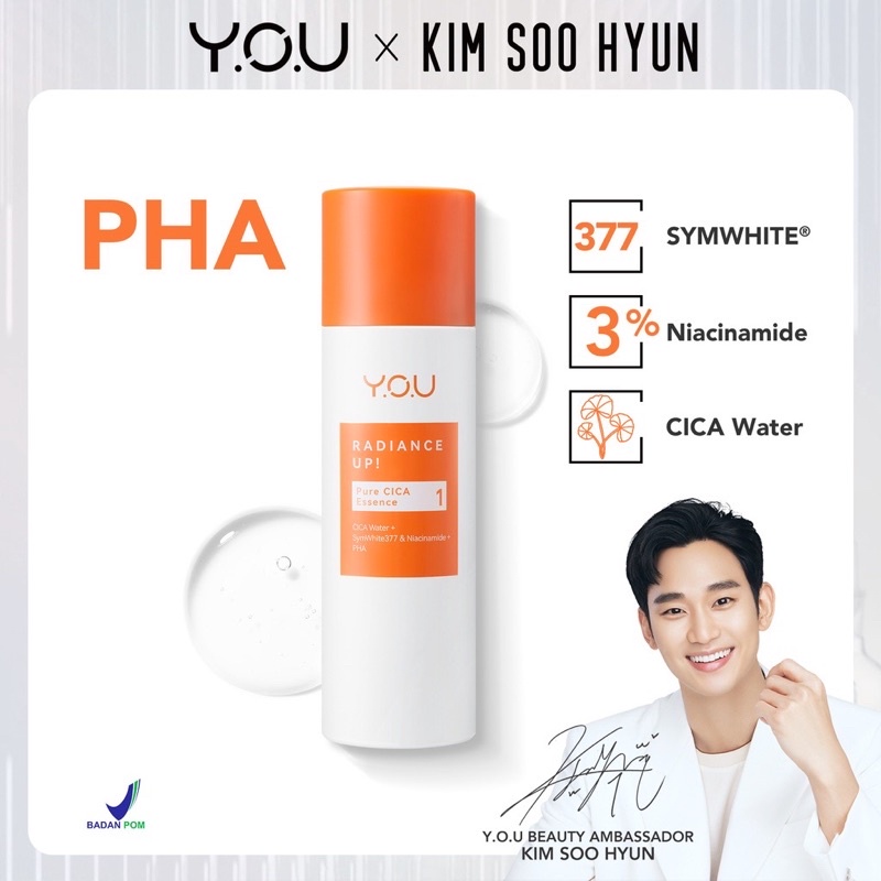 YOU Radiance Up! &quot;Symwhite 377&quot; / Symwhite 377 Pure CICA Essence KIMSOOHYUN Special Edition Sticker KSH BPOM / You Radiance Up Pure Cica Essence 100ml / Symwhite 377 ( YOU MAKEUPS OFFICIAL STORE )