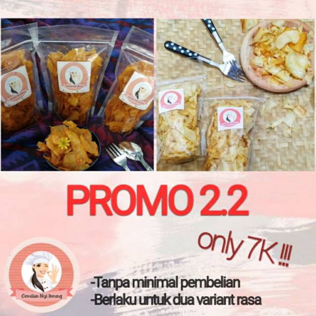 

Keripik singkong pedas / cemilan / murah