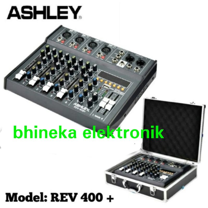 mixer ashley rev400+ rev-400+ mixer 4 channel bluetooth usb