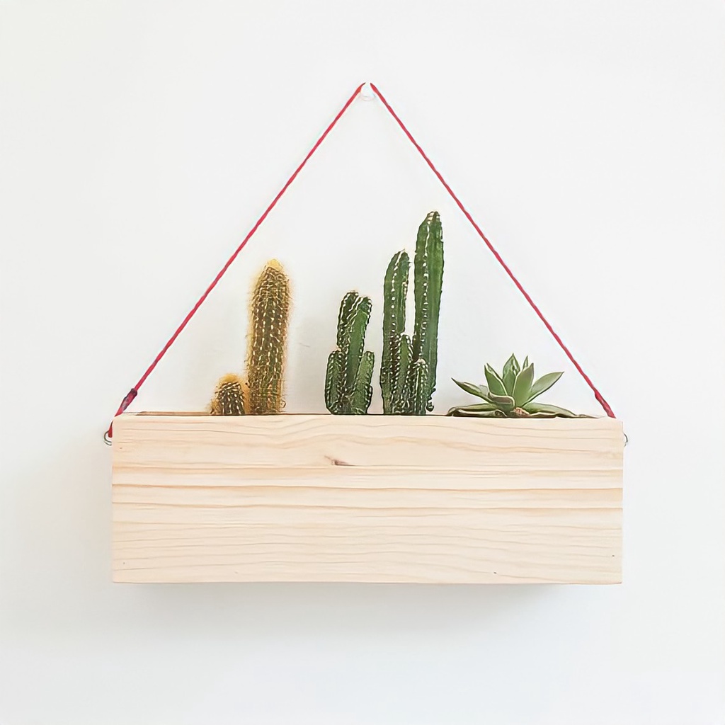 Kotak Pot dari kayu | Pot Gantung | Pot Kayu Gantung