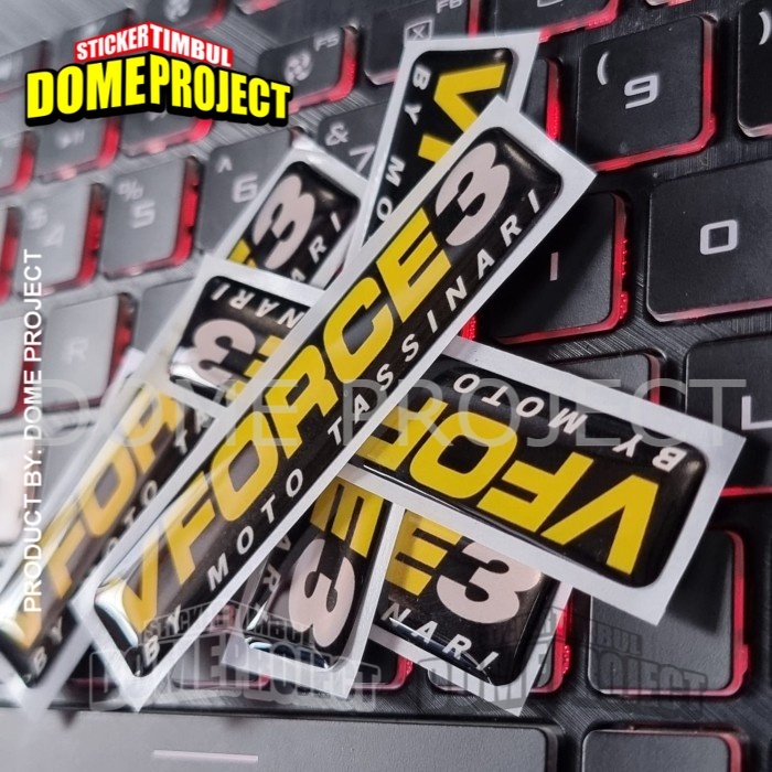 [PROMO BUY 3 GET 1] VFORCE3 STIKER EMBLEM STIKER MOTOR STIKER LENTUR