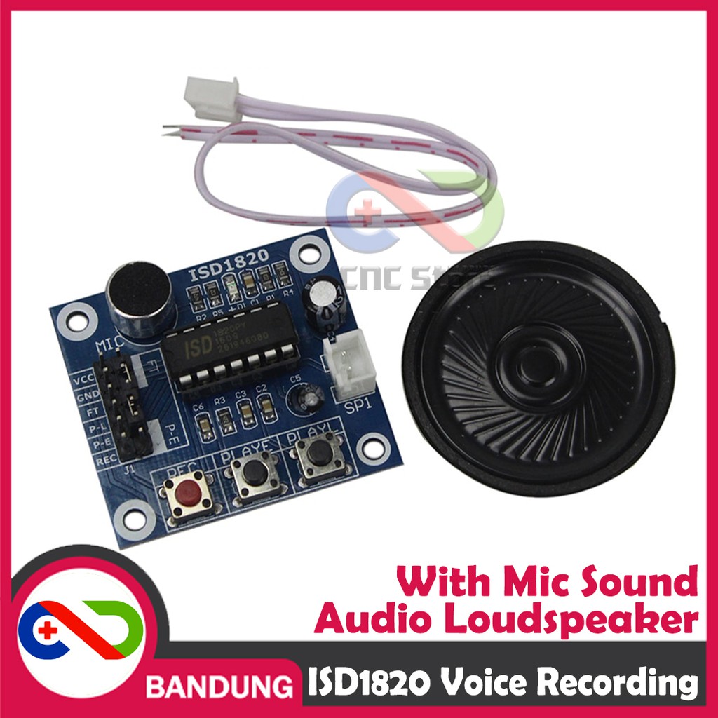 ISD1820 RECORDING MODULE PEREKAM DAN PEMUTAR SUARA STAND ALONE OR WITH ARDUINO