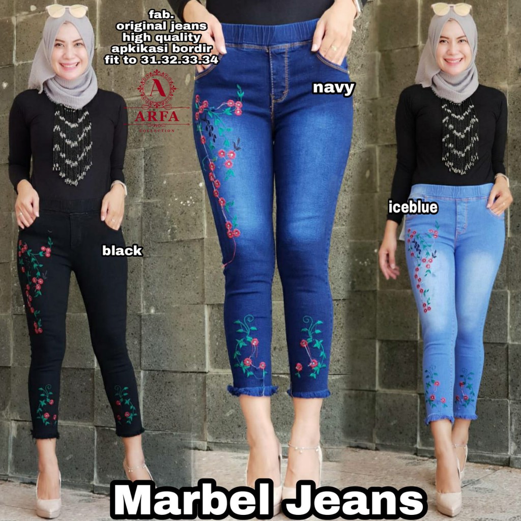 MARBEL JEANS VARIASI BORDIR CANTIK