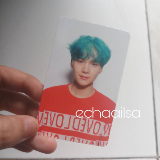 [PHOTOCARD] official Suga BTS album Love Yourself ver. V