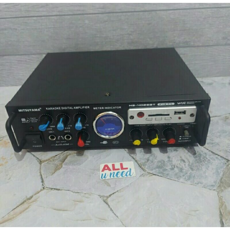 Cod Amplifier Bluetooth Mitsuyama 4025BT Fixel Amplie Karaoke Original