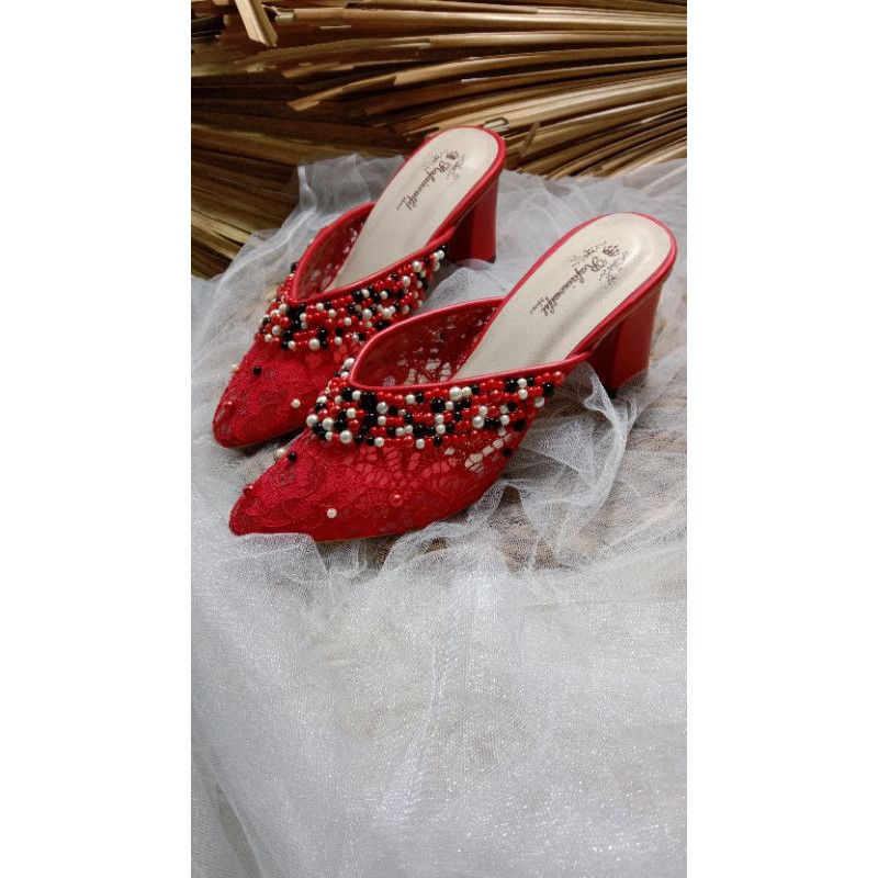 sepatu wediing kathy 7cm hak tahu sepatu wedding wanita