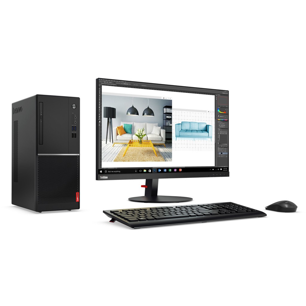 PC Desktop Lenovo V520 Intel Core i7-7700, DDR4-4GB, HD 1TB, LED 19.5"
