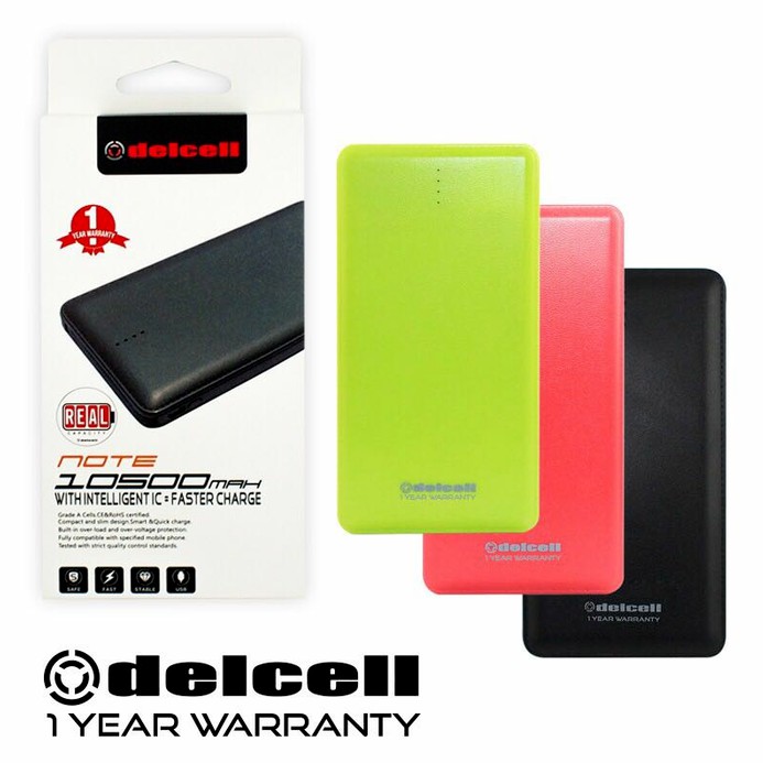 POWERBANK DELCELL NOTE 10500MAH FAST
