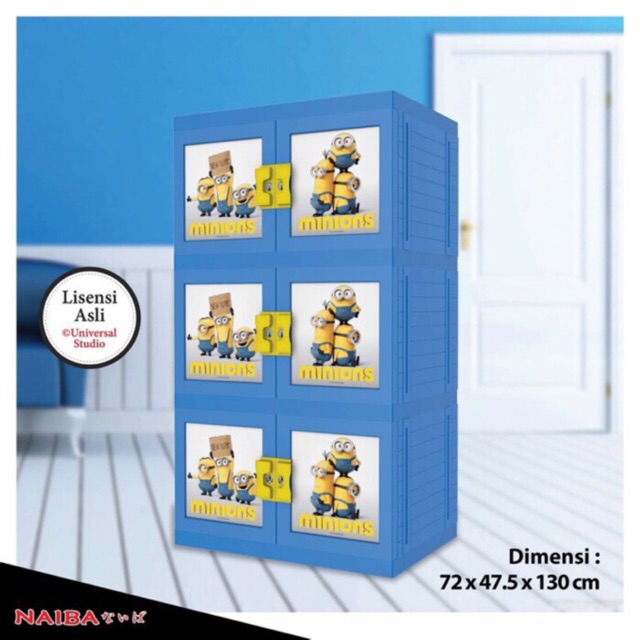 Lemari Plastik Naiba Avenger, Minion Susun 3