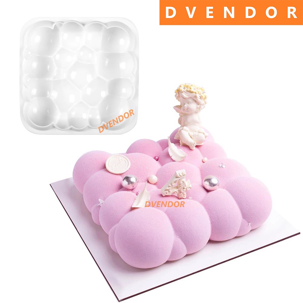 3D SILICON MOULD CLOUD CETAKAN SILIKON AWAN LOYANG TART COKLAT FONDANT SILICONE MOLD PINATA MOUSSE CAKE