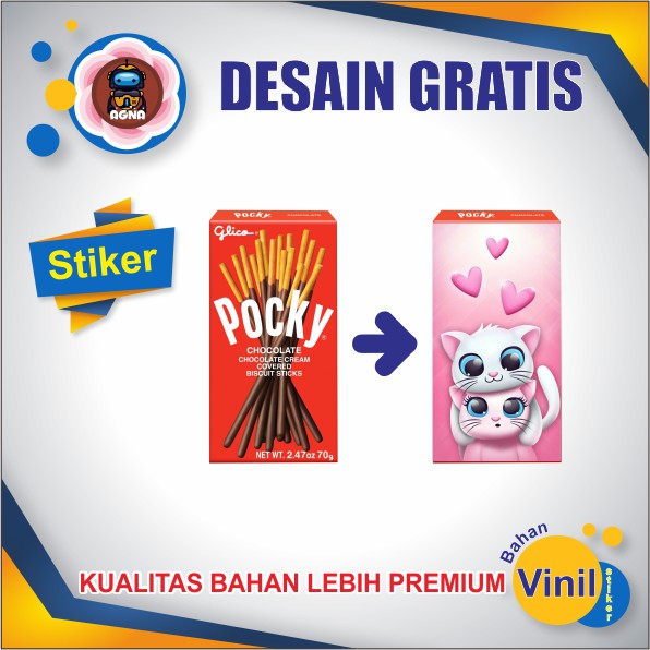 

STIKER LABEL POCKY DEPAN SAJA (HABIS)