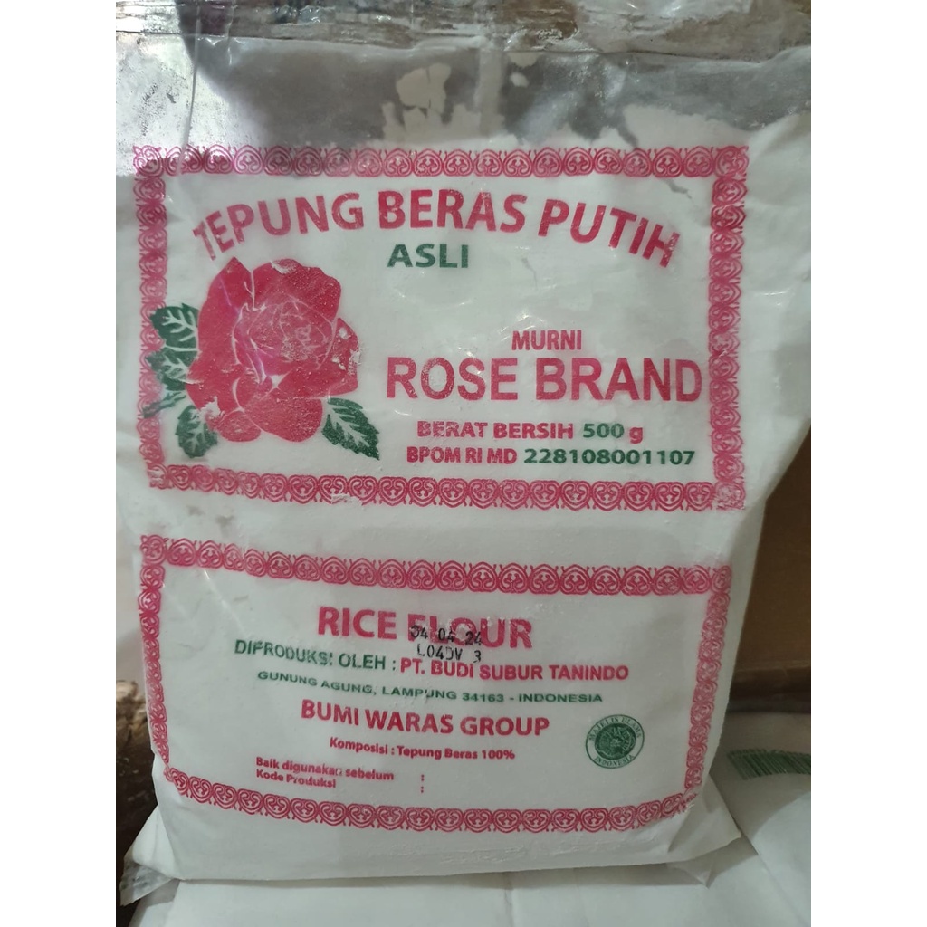 tepung beras rose brand 500 gr