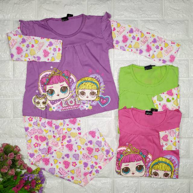 Ss#320 Setelan Anak Perempuan Size 4-6thn Model Za-ra Kids / Piyama Anak / Pakaian Anak Perempuan