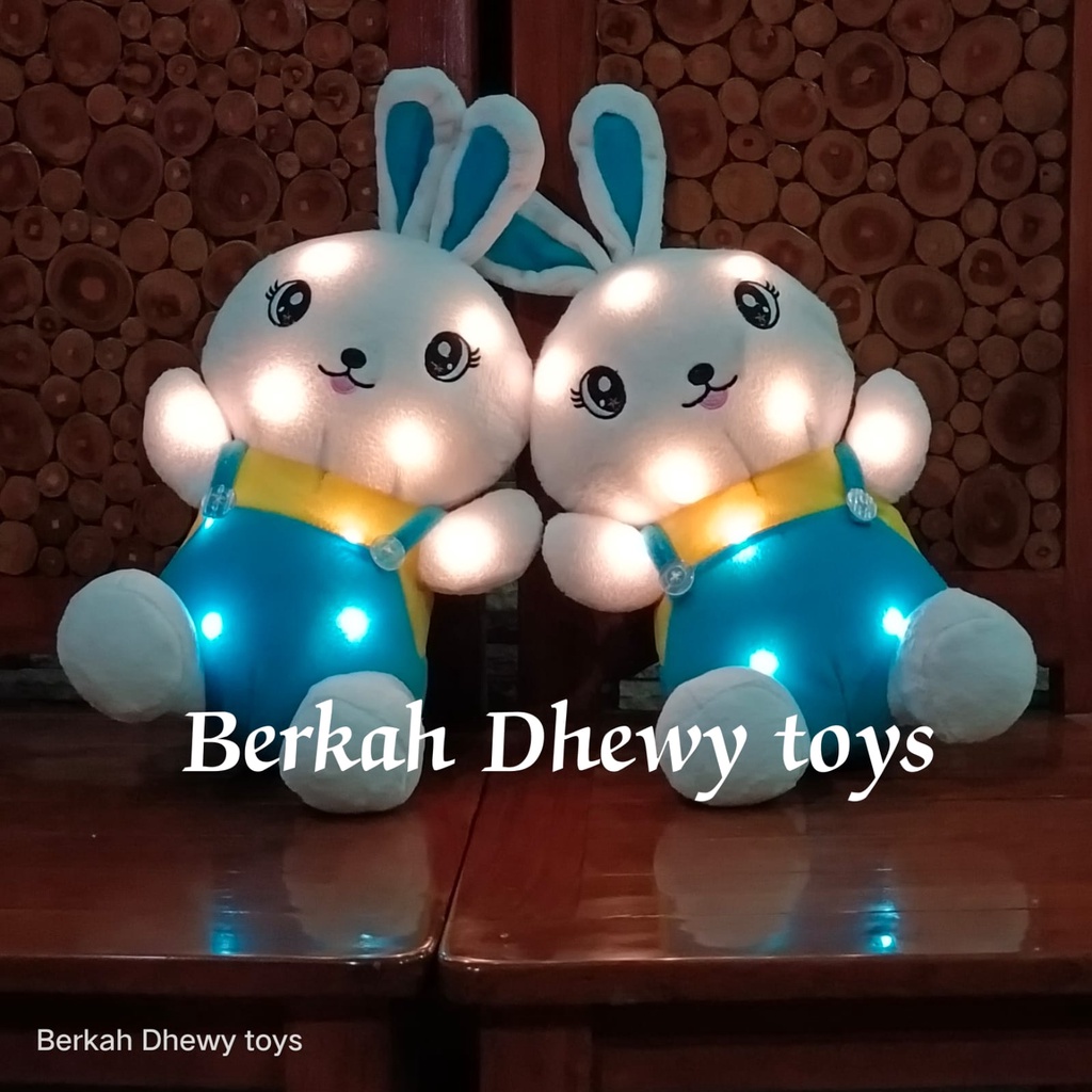 boneka terbaru lengkap dengan lampu LED/boneka rabbit baju led/boneka new led/boneka kelinci pake baju/boneka lucu dan imut