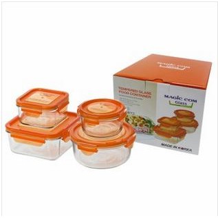 Yong Ma magic com glass food container set made in Korea