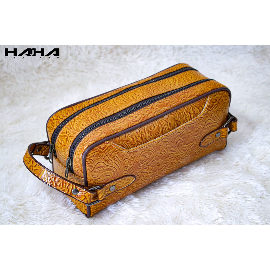 Pouch LOVIO Kulit Asli Handbag Hand Bag Clucth kulit Cewek Cowok Laki Perempuan Pria Wanita