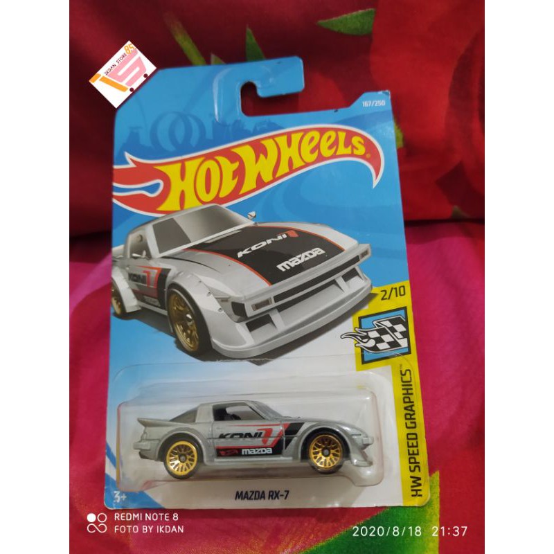 Hot Wheels - MAZDA RX 7 - SILVER HITAM KONI - factory sealed 2019