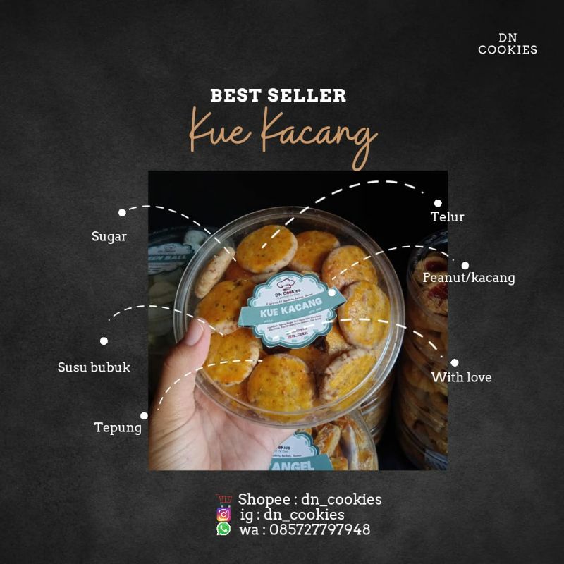 

kue kacang/HOMEMADE- Cemilan murah (BELI 2 GRATIS 1)