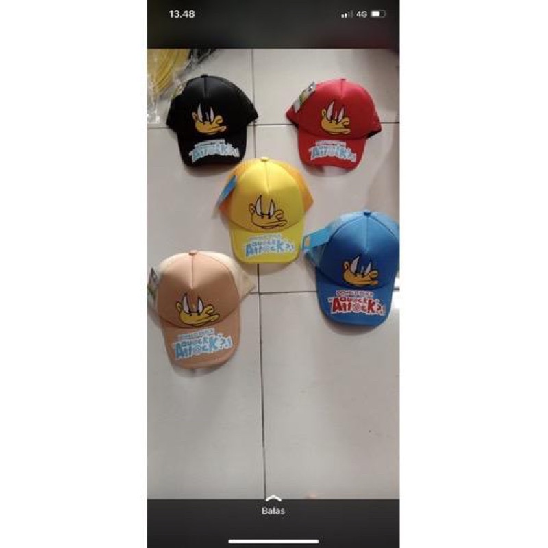 Topi Anak Baseball Donald Duck / Topi Anak Jaring