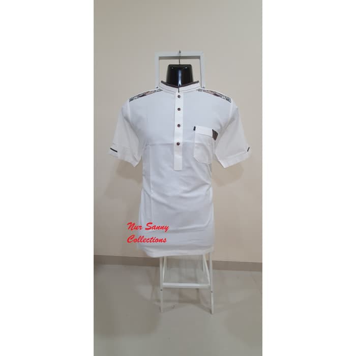 BAJU KOKO AL-LUTHFI AMANAH PENDEK PUTIH