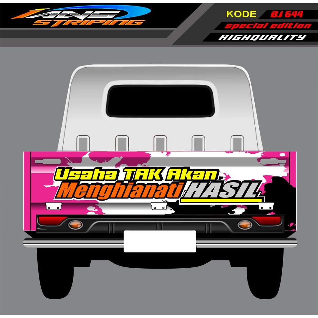 DECAL STIKER GRANMAX PICK UP / STICKER BAK BELAKANG GRANMAX / DECAL STICKER GRANMAX BJ644