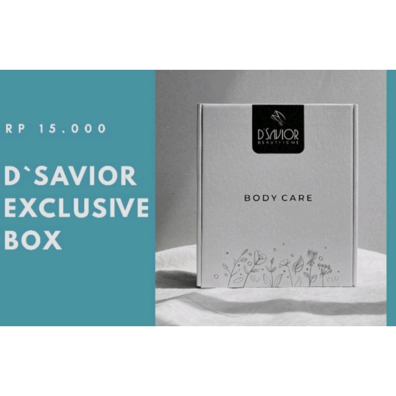 

READY BOX DSAVIOR BODY CARE D'SAVIOR BODY SERUM PEELING SPRAY BOKS KOTAK KADO BOX VALENTINE GIFT