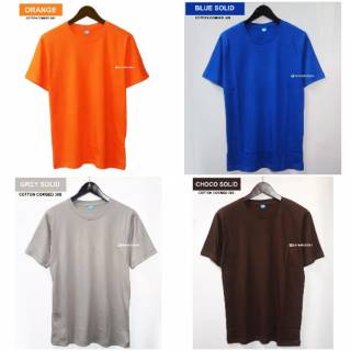  Kaos  Polos  Solid Series Cotton  Combed  30s  Shopee Indonesia