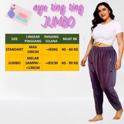 Celana Panjang Wanita Kekinian Model Ayu Ting Ting Ukuran Jumbo Termurah