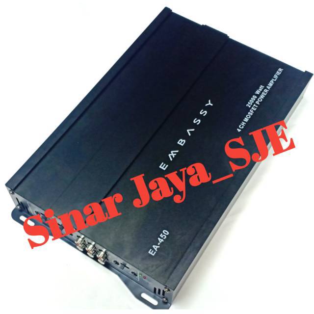 power amplifier mobil Embassy EA-450 4 channel 25000 watt