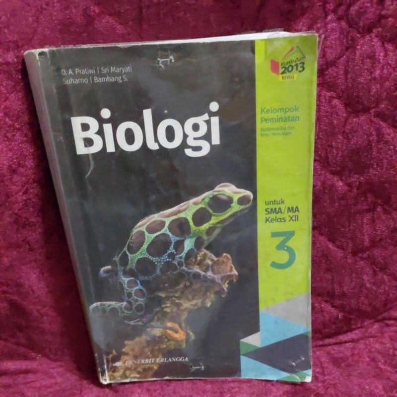 BIOLOGI Erlangga SMA/MA Kelas 3,12,XII