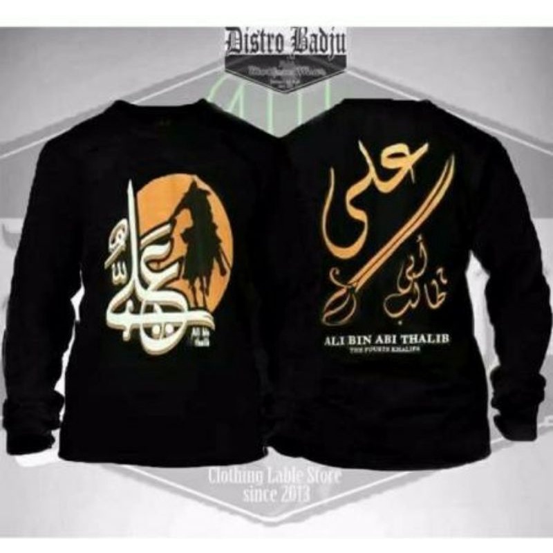 kaos khalifah ali bin abi thalib /kaos jihad tangan panjang