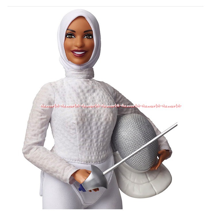 Barbie Anggar Ibtihaj Muhammad Boneka Barbie Pemain Anggar