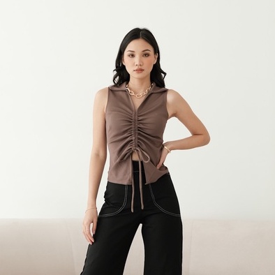 [TAVIA] ESME KNIT TOP / BAJU RAJUT / KAOS WANITA / ATASAN WANITA