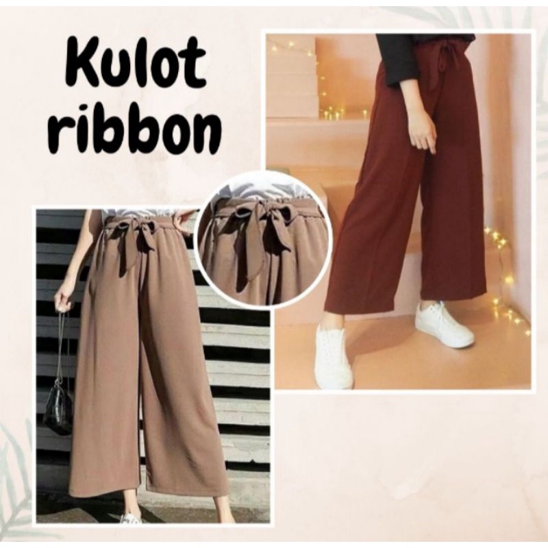 KULOT RIBBON PANTS/CELANA KULOT RIBBON/KULOT TALI PITA
