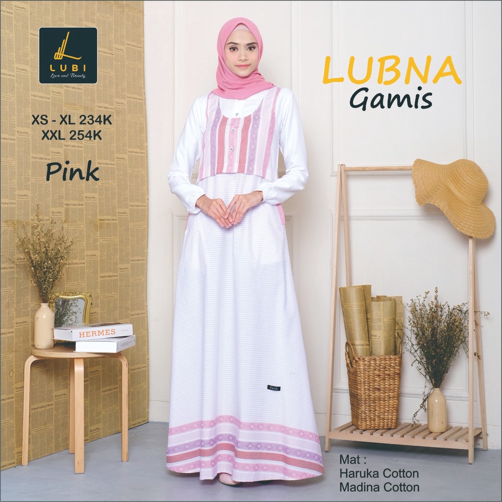 GAMIS TERBARU 2021 LUBNA BY LUBI PINK