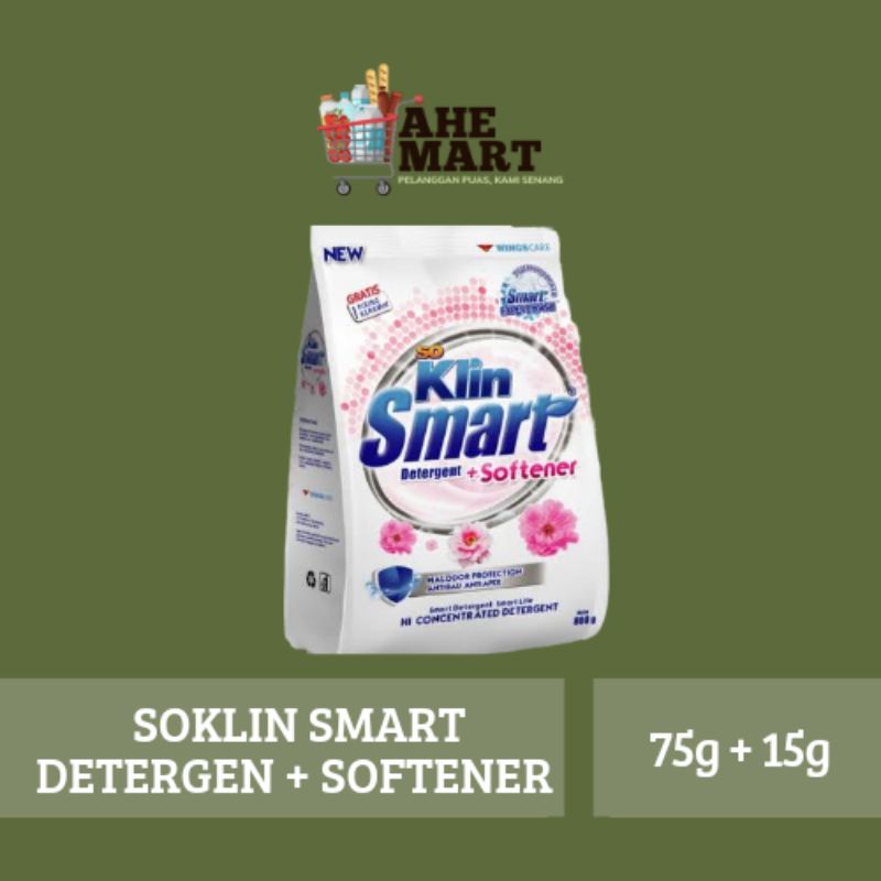 Soklin Smart Detergen + Softener 725gr