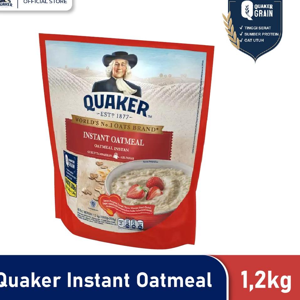 

[KODE Z653] Quaker Instant Oatmeal 1200 gr
