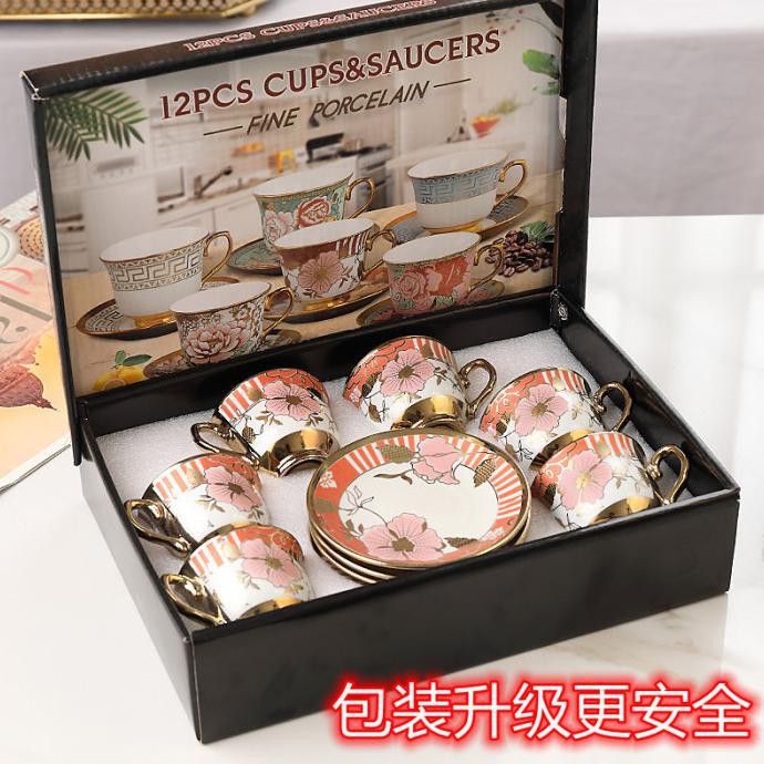 ROSE FLOWER TEA CUP / CHINESE TEA CUP SET / CANGKIR TEH SET