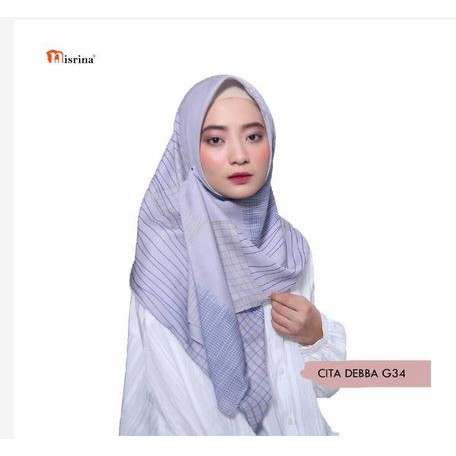 Nisrina Kerudung voal premium printing custom nama/Cita debba