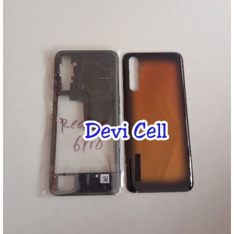 BACKDOOR DAN BAZEL SAMPING REALME 6 PRO ORIGINAL / BACK CASING TULANG TENGAH TUTUP MESIN RANGKA RELM