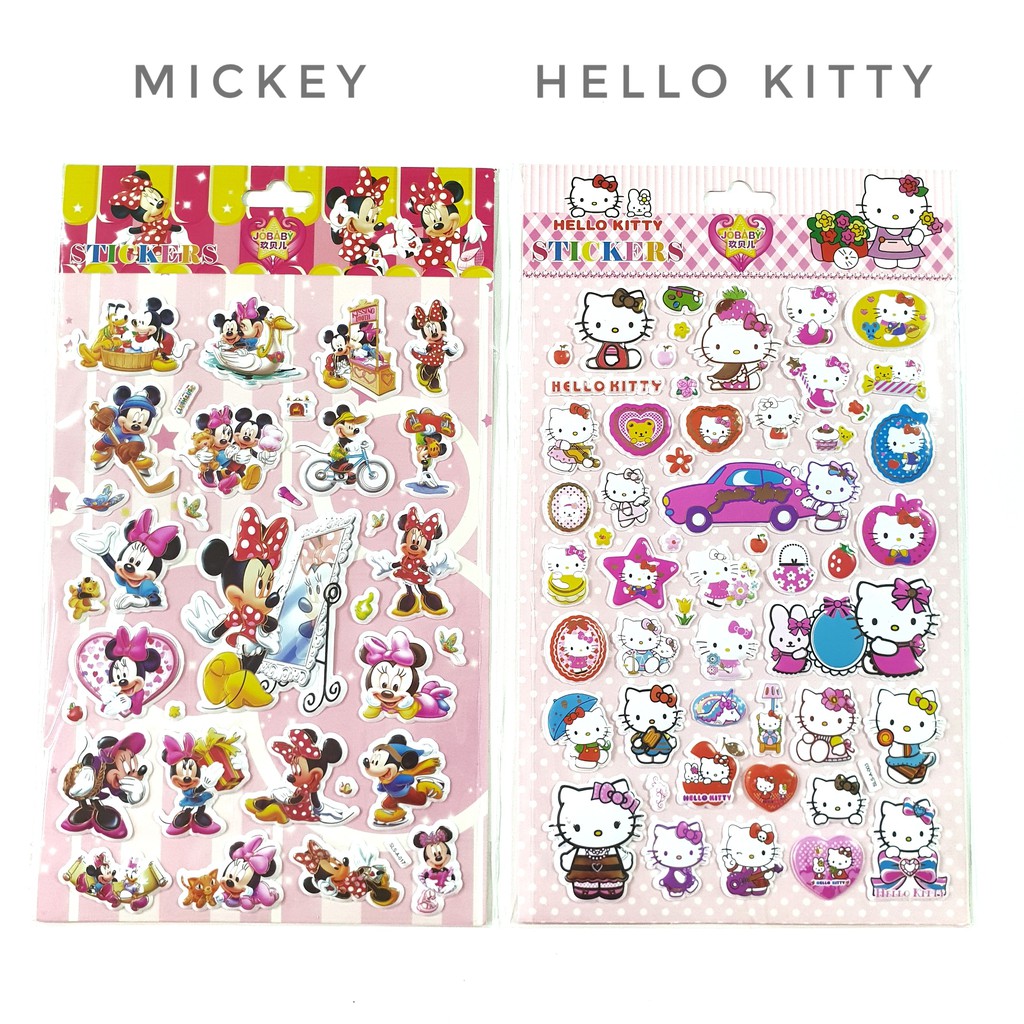 Sticker Timbul 15x22cm (ada 9motif boy &amp; girl)